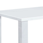 Jídelní stůl 160x90x76 cm, vysoký lesk bílý