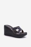 Dámské pantofle na klínku Ipanema High Fashion Slide Fem Black Velikost: