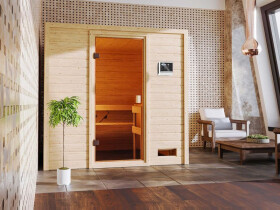 Domácí finská sauna (6168) Karibu Adelina, rozměry š. 195 × h. 169 × v. 187 cm