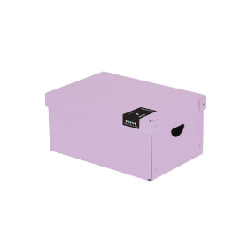 Karton P+P Krabice úložná lamino PASTELINI - fialová / 35,5 x 24 x 16 cm
