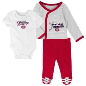 Outerstuff Dětské Body 3v1 Montreal Canadiens NHL 3 Piece Set Velikost: Batole 0-3 Měsíce