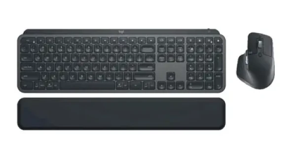 Logitech MX Keys Business 2nd Gen šedá / Bezdrátový set / BT / USB / US Layout (920-010933)