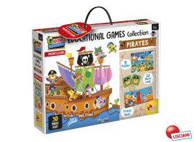 Montessori kolekce vzdělávacích her piráti, Lisciani, W013814