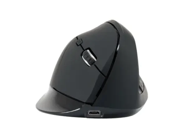 Conceptronic LORCAN03B černá / Ergonomická bezdrátová myš / Bluetooth 5.2 / 6 tlačítek / dobíjecí baterie (LORCAN03B)
