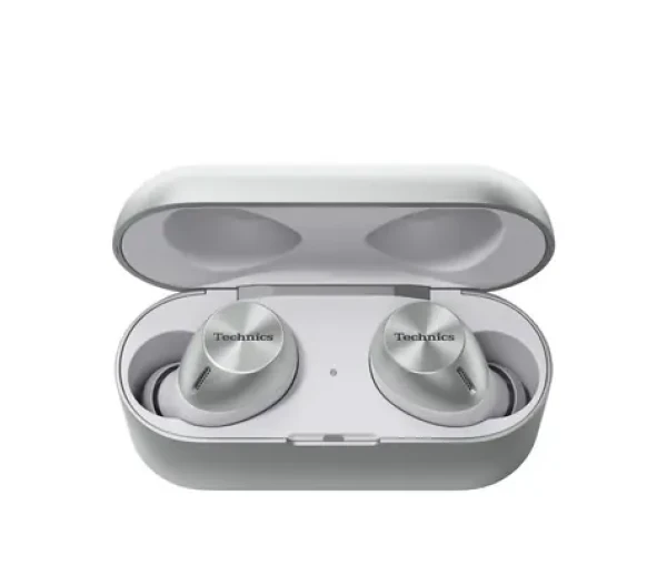 Technics AZ40M2 stříbrná / Bezdrátová sluchátka / mikrofon / pasivní potlačení hluku AAC / Bluetooth 5.3 / IPX4 (EAH-AZ40M2ES)