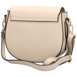 Módní dámská kožená crossbody kabelka Ingos, béžová