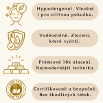 ELENYS Seraphine – pozlacený prsten 18K žluté zlato Velikost: 7 (EU: 54-56)