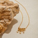 ELENYS Aura – pozlacený náhrdelník 18K žluté zlato Délka náhrdelníku: 40+5 cm / max. 45 cm