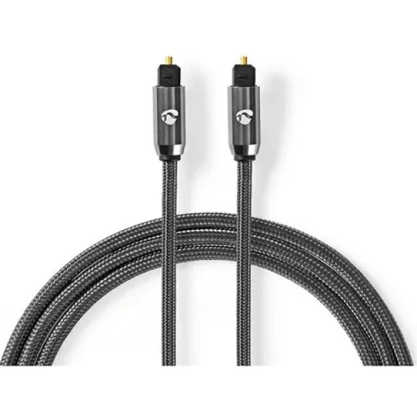 Nedis Optický audio kabel TosLink (M) - TosLink (M) 1.00 m šedá (CATB25000GY10)