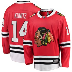 Fanatics Pánský Dres #14 Chris Kunitz Chicago Blackhawks Breakaway Home Jersey Velikost: