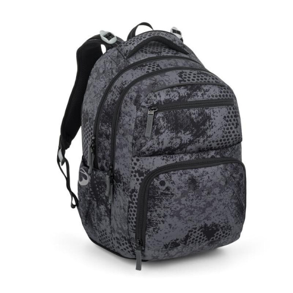 Bagmaster školní dvoukomorový batoh ZIPSTER 25 B – šedý