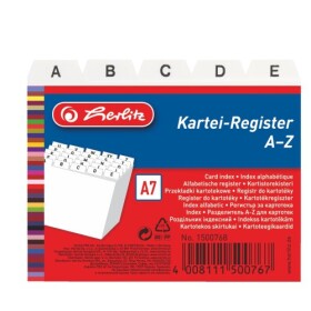 Registr do kartotéky Herlitz A7, A-Z