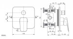 IDEAL STANDARD - CeraPlan Vanová baterie pod omítku, chrom BD263AA