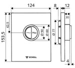 SCHELL - Compact II Ovládací deska EDITION ECO 100, chrom 028250699