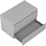 MEXEN/S - Orio koupelnová skříňka pod umyvadlo 80 cm s deskou, 2 zásuvky, šedá mat 91A10-08047-2-BFFC62