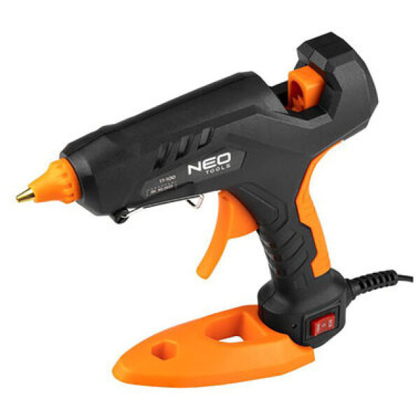 NEO TOOLS 17-100 / Sada tavicí pistole a 12 kusů tavných tyčinek 11mm / 60/100W / 3 chrániče na prsty (17-100)