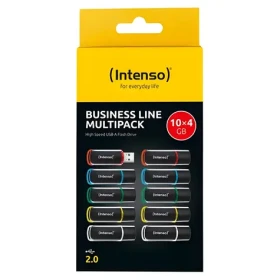 Intenso Business Line 4GB 10-pack mix barev / Flash disk / USB 2.0 / čtení 28 MB/s / zápis 6,5 MB/s (3511551)
