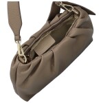 Módní dámská kožená kabelka do ruky Antini, taupe