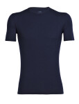 Pánské merino tričko s krátkým rukávem ICEBREAKER Mens Anatomica SS Crewe, Midnight Navy velikost: L