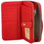 Trendy dámská koženková peněženka Bellina, červená