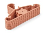 LIEWOOD Dětská šatní ramínka Falton Tuscany Rose - set 8 ks, růžová barva, béžová barva, plast