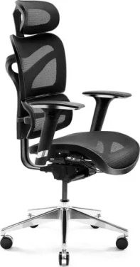 Diablo V-Commander černá / ergonomická židle / nastavitelná / síťovaná / pojezdová kolečka / nosnost 200 kg (V-COMMANDERCZA)