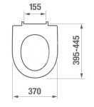 JIKA - LYRA Plus pack, závěsné WC Rimless + sedátko s poklopem slowclose, bílá H8663840000001