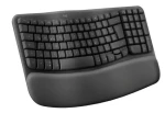 Logitech Wave Keys grafitová CH / Bezdrátová klávesnice / ergonomická / 2.4 GHz / Bluetooth (920-012289)