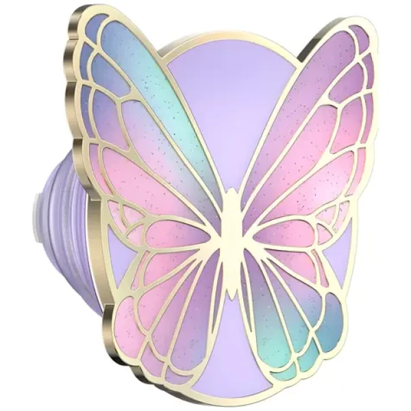 PopSockets Enamel Butterfly Prism MagSafe levandulová / Držák na telefon / MagSafe / Motiv motýla / Stojánek (809330)