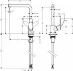 HANSGROHE - Focus M41 Dřezová baterie, matná černá 31817670