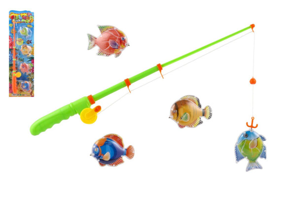 Hra ryby/rybář magnetická plast + prut