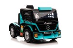 Mamido Dětský elektrický kamion Mercedes Axor LCD tyrkysový
