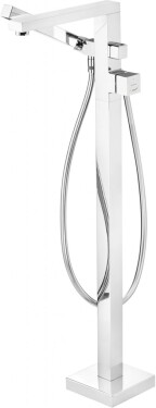 DEANTE - Vanová baterie Blur chrom, volně stojící, se sprchovou sadou BQL_017M