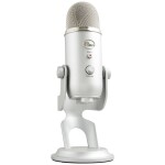 Blue Microphones Yeti na stojanu PC mikrofon Druh přenosu:kabelový, USB kabelový, USB stříbrná