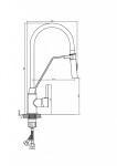 INVENA - Dřezová baterie s magnetickým držákem, béžová BZ-30-L03-C