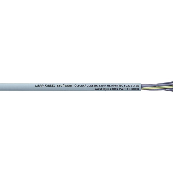 LAPP ÖLFLEX® CLASSIC 130 H 1123161/1000 řídicí kabel 5 G 4 mm², 1000 m, šedá
