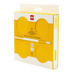 LEGO Zápisník s gelovým perem jako klipem a náhradní náplní - žlutý