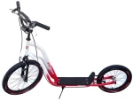 KUBIsport Storm bíločervená / Koloběžka / Nafukovací kola 20/16" (05-CSK26K)