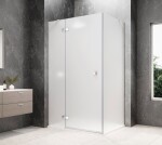 POLYSAN - GLOBE CHROME obdélníkový sprchový kout 900x1000, matné sklo, levé GB1090-3415MLC
