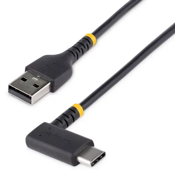 StarTech USB-A na USB-C 15cm, pravoúhlý / Nabíjecí kabel / USB 2.0 / Heavy Duty odolná konstrukce (R2ACR-15C-USB-CABLE)