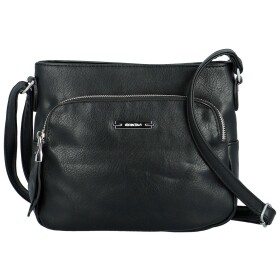 Trendová dámská koženková crossbody Edina, černá