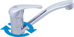 RAV Slezák - SÁZAVA - Umyvadlová baterie na jednu vodu bez výpusti, Chrom, 3,8" SA092.0