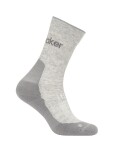 Dámské merino turistické ponožky ICEBREAKER Wmns Hike+ Light Crew 2 Pack, Blizzard Heather/Alloy velikost: 38-40 (M)