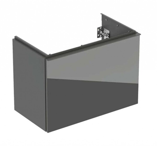 GEBERIT - Acanto Umyvadlová skříňka, 74x54x42 cm, 2 zásuvky, sklo/lávová 503.009.JK.2