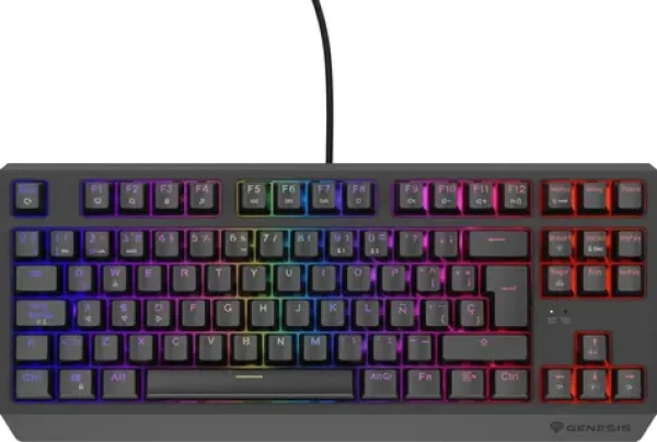 Genesis Thor 230 TKL ES Outemu Red černá / Herní klávesnice / Mechanická / 88 kláves / USB (NKG-2208)