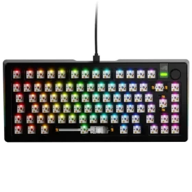 Glorious GMMK 3 Pro 75% barebone ISO černá / herní 75% TKL / USB-C / bez spínačů / ISO layout / RGB / 1.4m (GLO-KB-GMMK3-PRO-75-BB-W-BLK-ISO)
