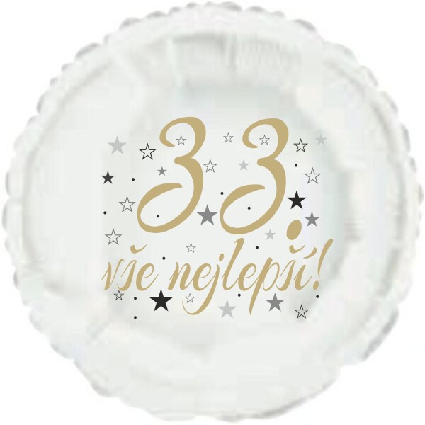 33. narozeniny balónek kruh Balonky.cz 33. narozeniny balónek kruh Balonky.cz