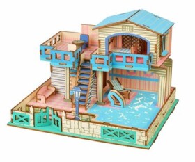 Woodcraft Dřevěné 3D puzzle Vila na ostrově Lembongon