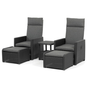 Zahradní set 1+2, polyratan, šedá, AZS-L2665 GREY