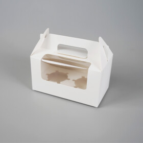 Cake star krabička na 2ks cupcakes s vložkou 16,5 x 9,2 x 8,7 cm